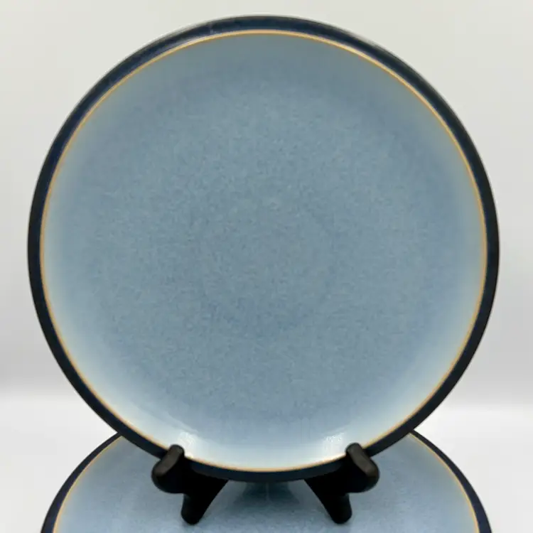 Denby Blue Jetty 8-7/8” Salad Dessert Plate Stoneware England