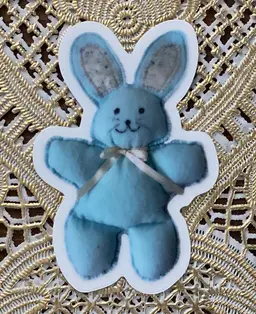 “Did You Find the Blue Bunny Yet?” stickers