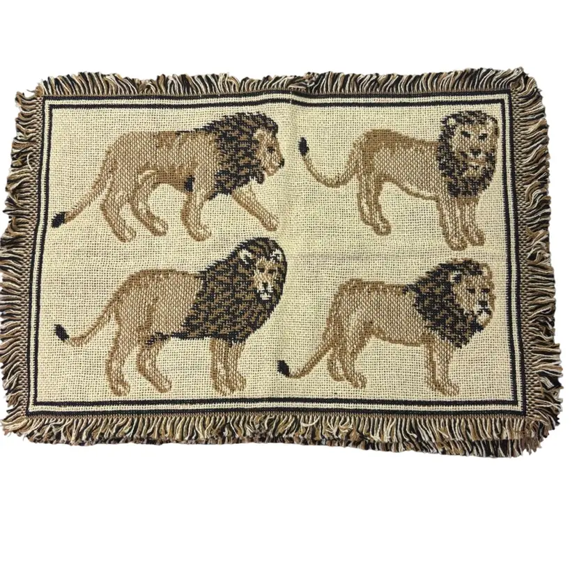 Pair Set Of 2 Lion Pride Tapestry Placemats 13” x 20”