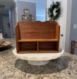 Vintage Wood Trinket/ Spice Shelf
