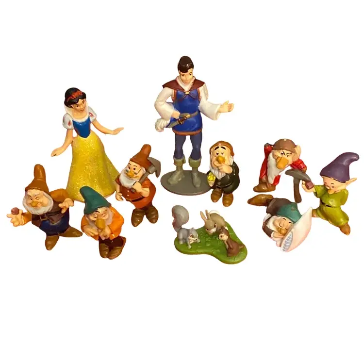 Snow White, Prince Charming, The Seven Dwarfs, And The Forest Animals