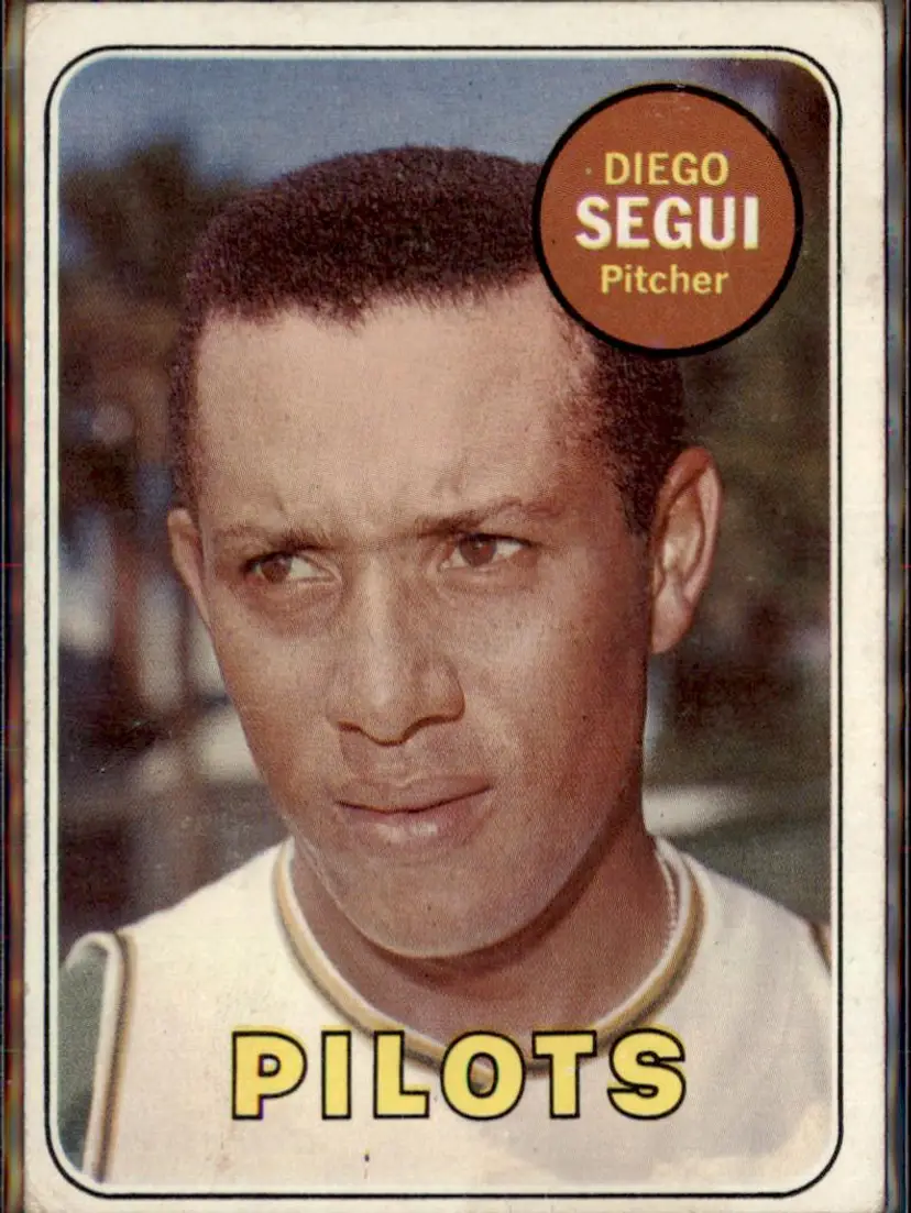 1969 Topps #511b Diego Segui - (pk3) - Seattle Pilots