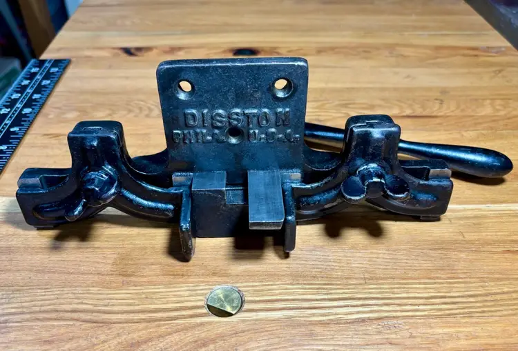 Rare Antique Henry Disston & Sons Philadelphia USA Band Saw Brazing Bench Vise