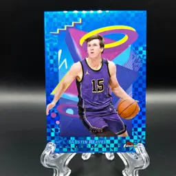 Austin Reaves 2024-25 Finest Blue X-Fractor /49 Los Angeles Lakers