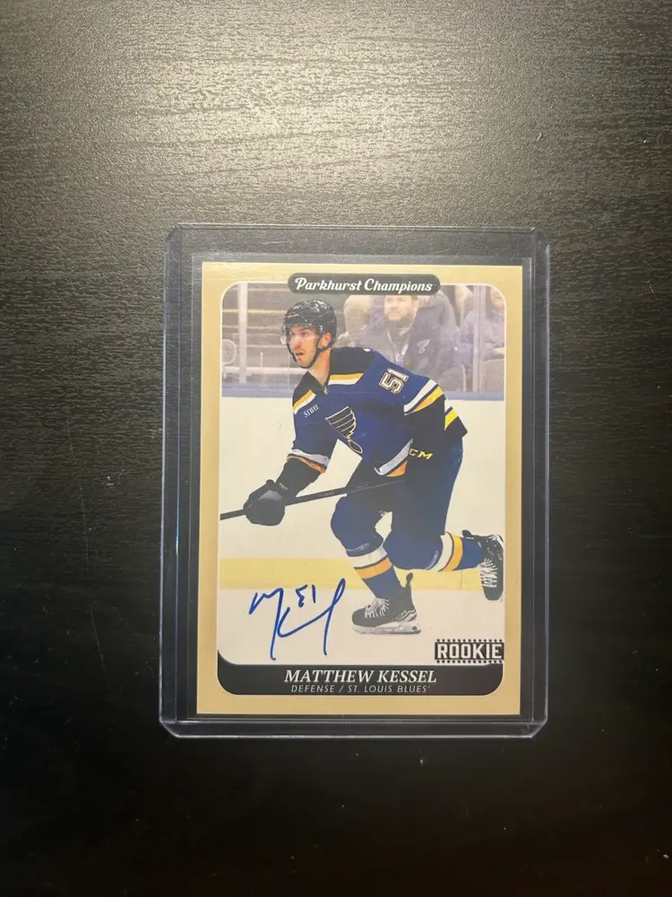 Matthew Kessel 23-24 Upper Deck Parkhurst Champions Rookie Auto
