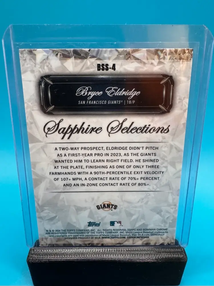 Bryce Eldridge Bowman Sapphire Selections San Francisco Giants
