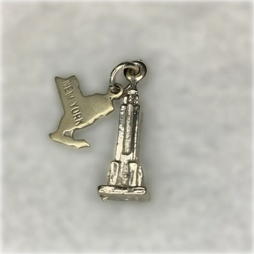 Sterling New York Charm Empire State Building 3D State Outline