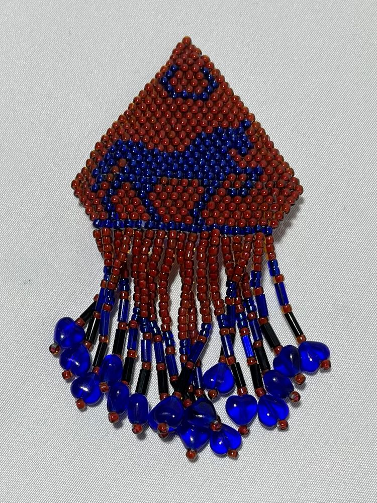 Vintage Hand Beaded Horse Pin Brooch