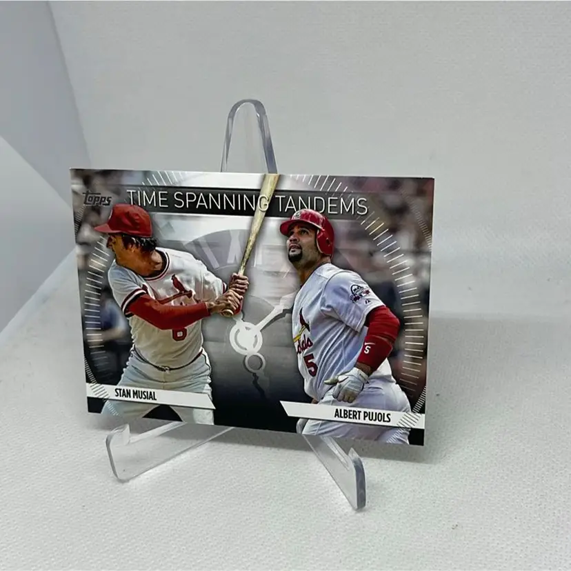2023 topps update series musial spanning tandems pujols #ts-10 St Louis Cardinals