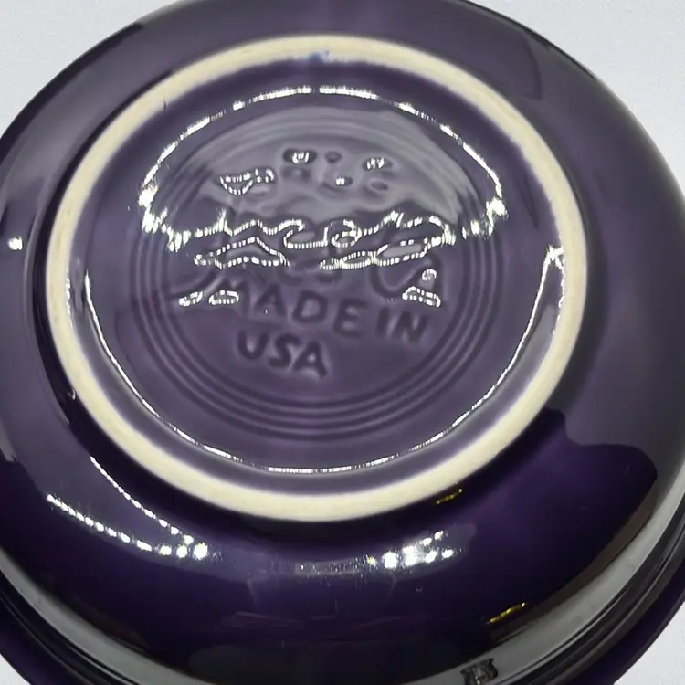 Purple HLC FIESTA Ware Kitchen Soup Cereal Bowl 7.5 Inches Diameter and 3" High Set Of 2