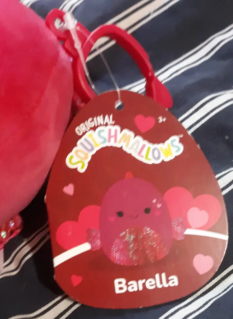 The Original Squishmallows Barella The Beta Fish 3.5" Plush Clip Keychain