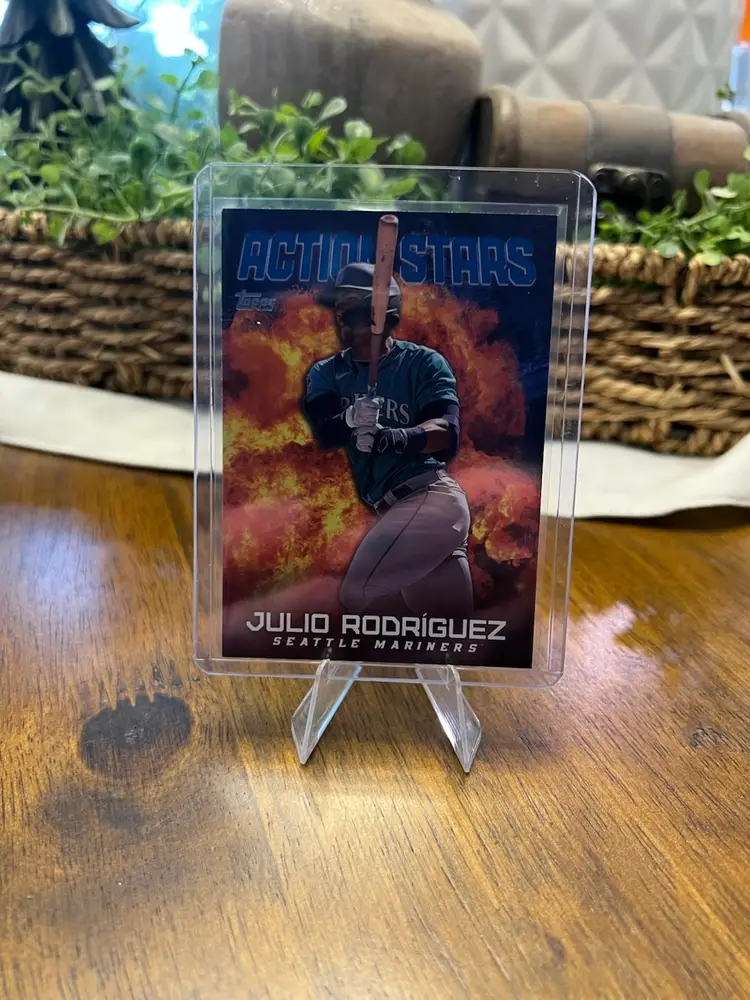 2023 Topps Julio Rodriguez Action Stars Blue Parallel