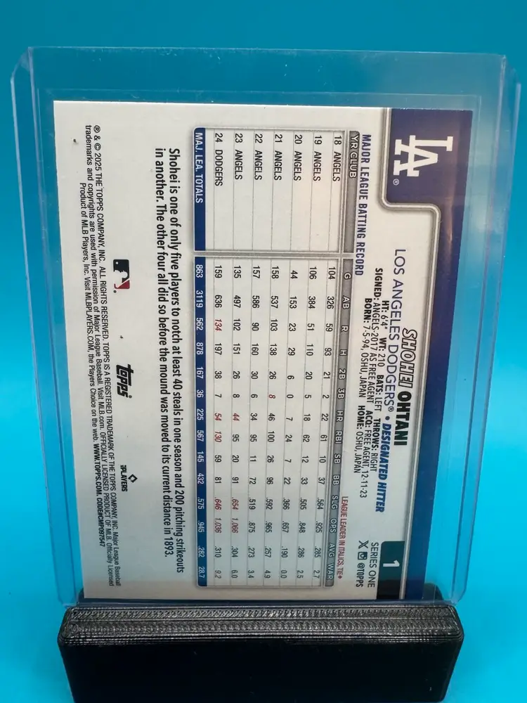 Shohei Ohtani Topps Montgomery Club Foil Los Angeles Dodgers