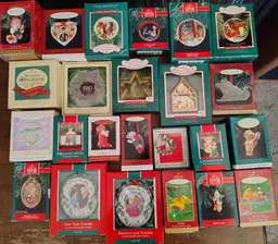 24 Hallmark ornaments 1980s-90s Lot #1