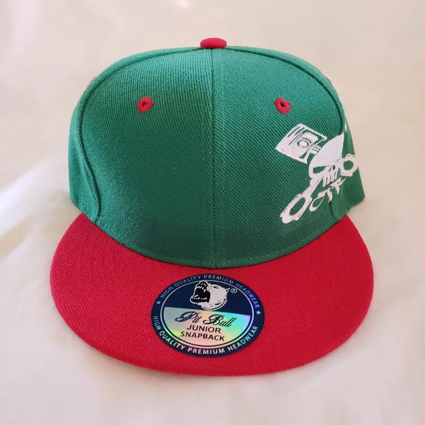 Pit Bull Junior Ballcap Snapback Hat Embroidered One Size Cap New with Stickers