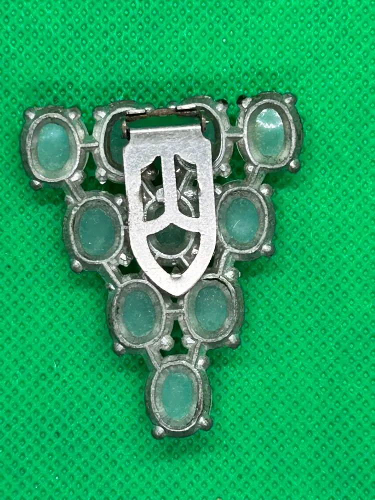 Vintage Dress Clip Moonstones