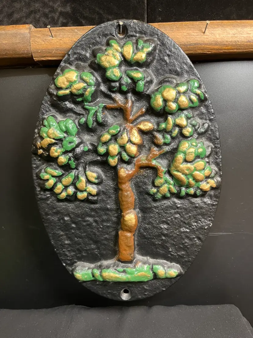 Tree Philadelphia Fire Mark Cast Iron Replica American Historical Fire Company-"K"