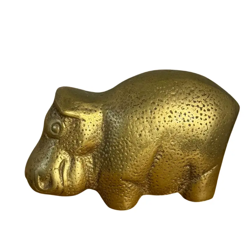 Vintage Brass Figurine House Hippo
2” T x 3” L x 1.25” W