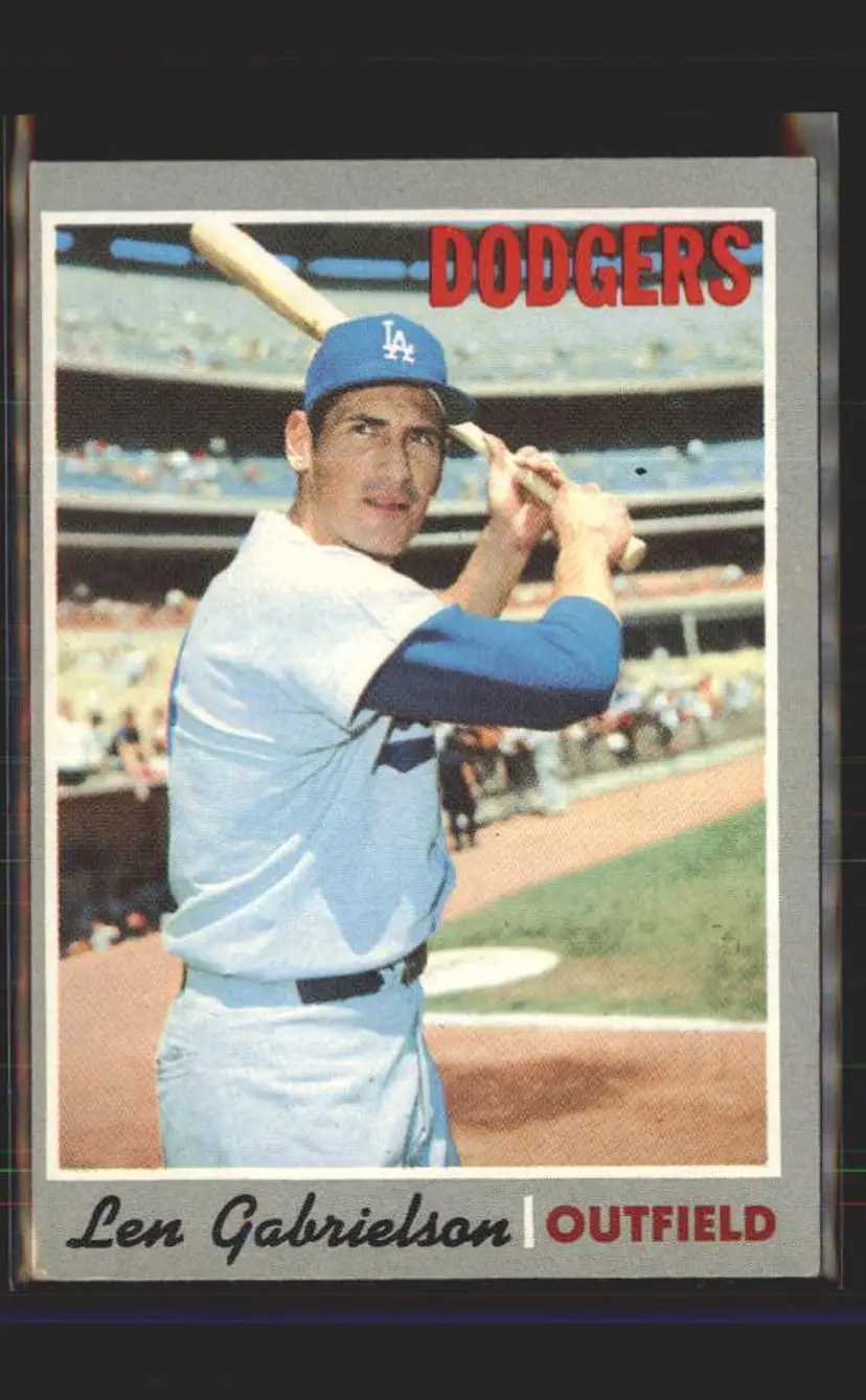 Len Gabrielson 1970 Topps #204 - () - Los Angeles Dodgers