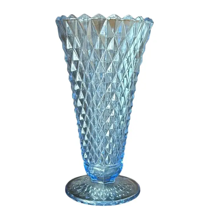 Indiana Glass Diamond Point Vase