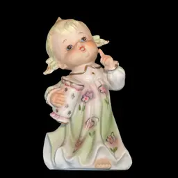 Vintage Darling Little Girl Figurine - Shhh I’m Off To Bed
