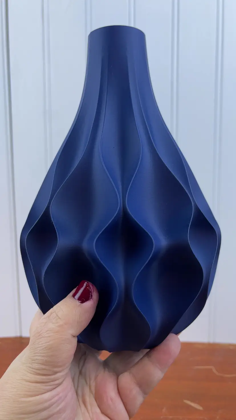 Modern 3D Printed Vase, Abyssal Flower Vase, Multiple Colors