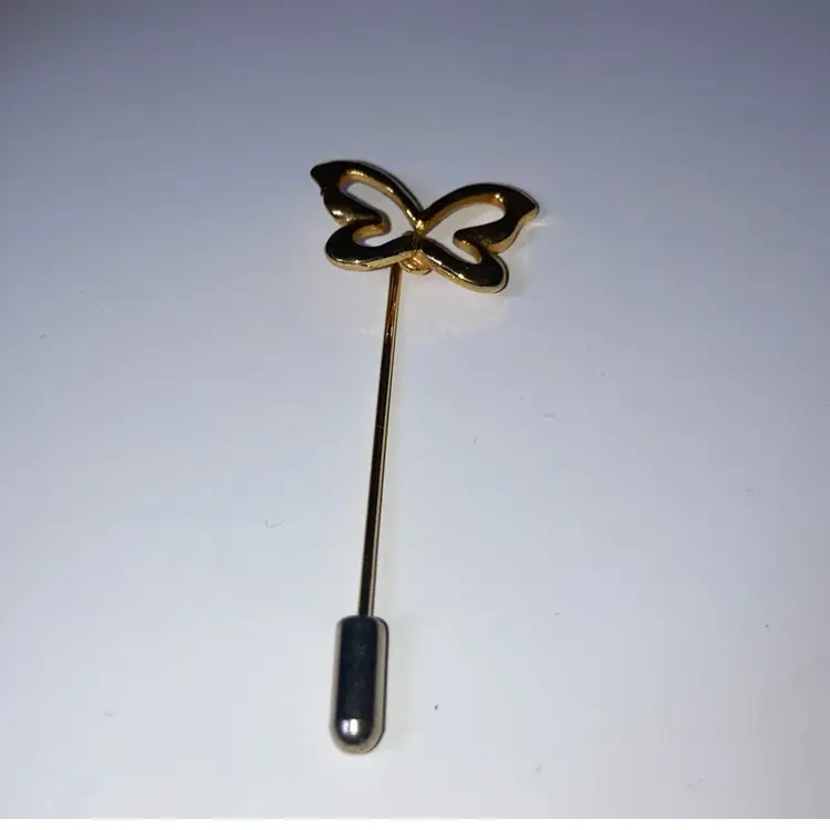 Goldtone Butterfly Stick Pin Just Over 2” Tall! 🦋