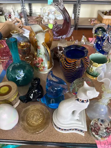 Brimfield FINDS - Paperweights, Glowy Glass, Neodymium