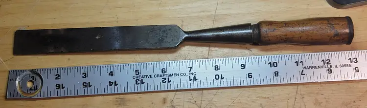 Vintage SAMSON Union Hardware 1" Slick Chisel • Torrington CT • Original Handle