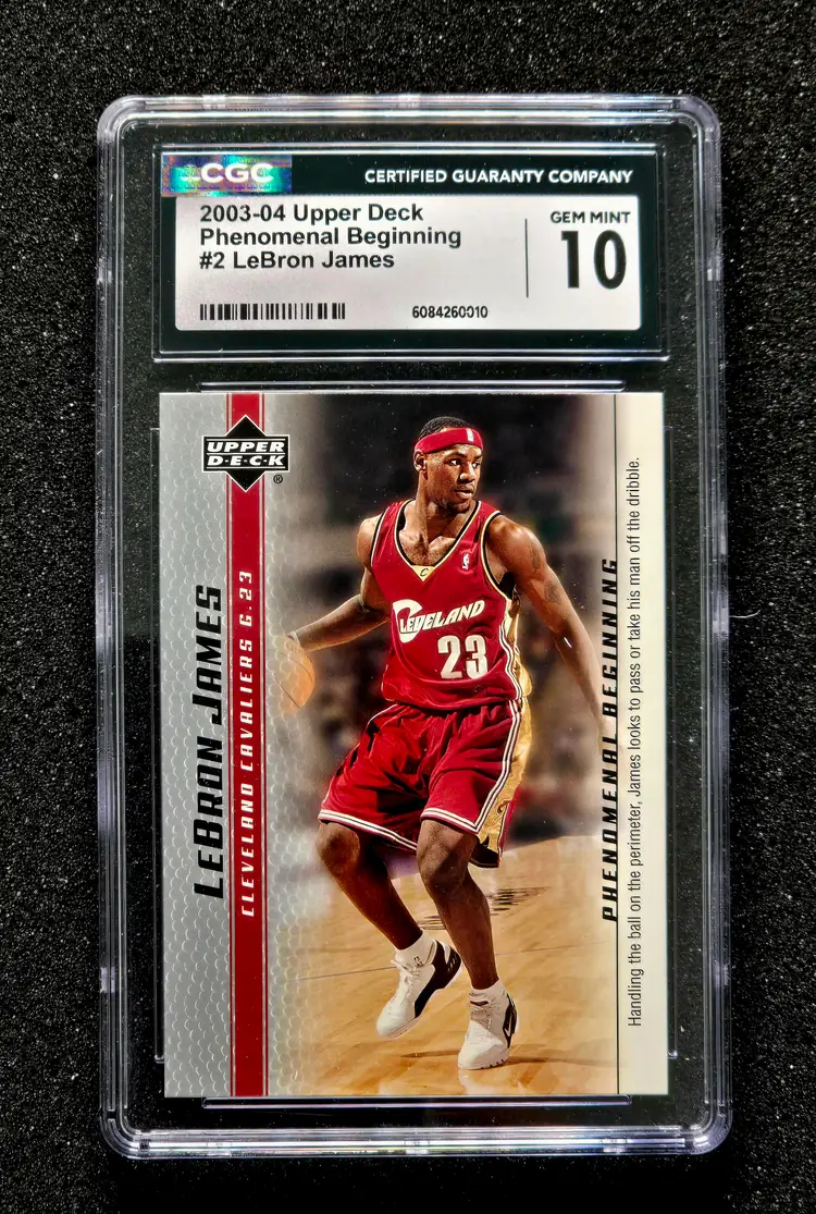 2003 Upper Deck Phenomenal Beginning LeBron James #2 CGC 10 Gem Mint Rookie RC