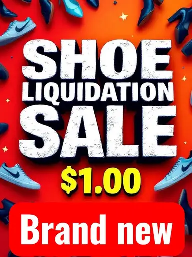 Shoe Liquidation Sale $1.00