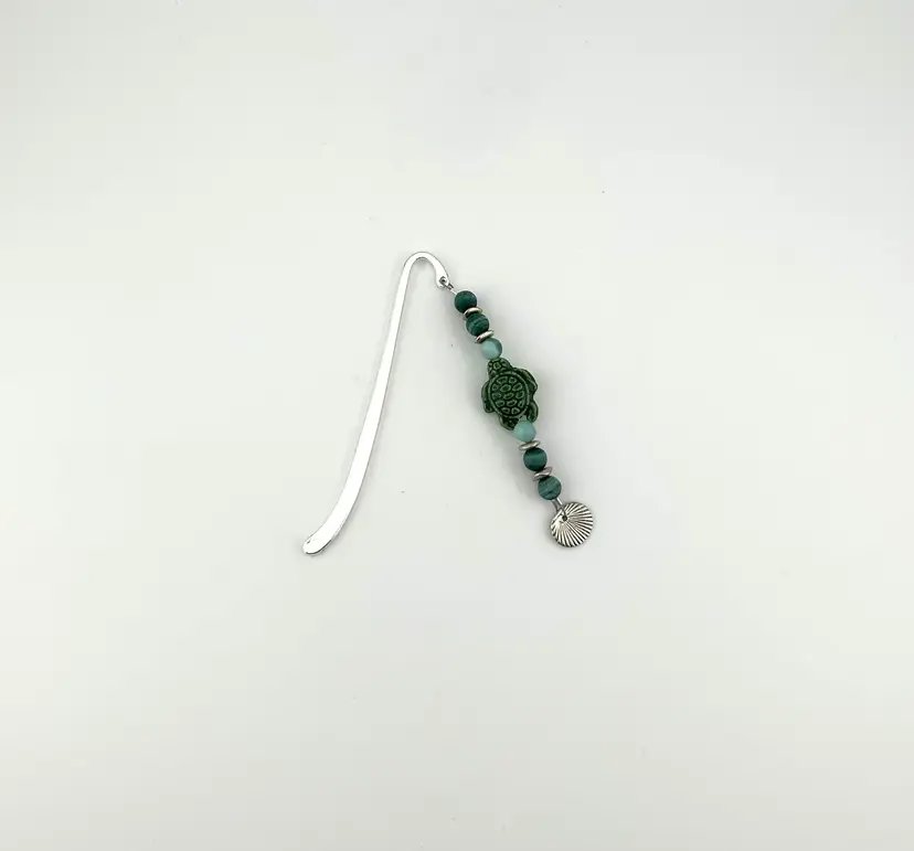 Beaded Turtle Bookmark 3.5”