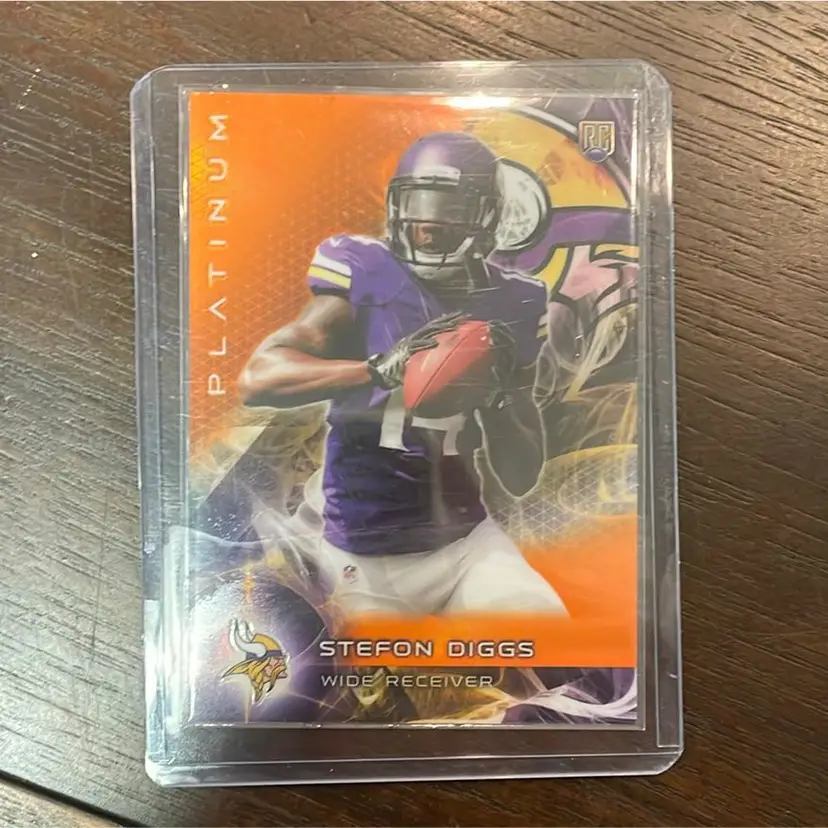 2015 Stefon Diggs rookie orange refractor topps #141