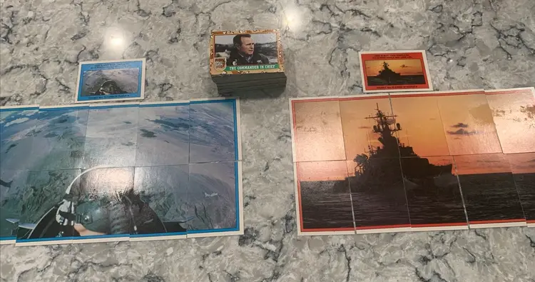 1991 Topps Desert Storm Series 1 Complete Card & Puzzle/Sticker Set 110 Cards