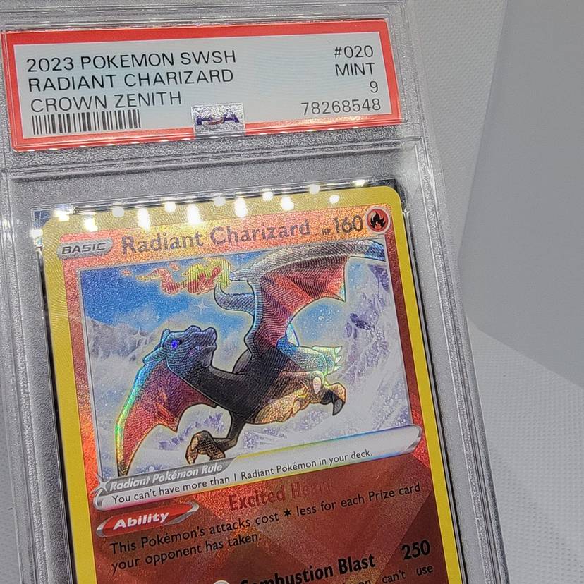 Radiant Charizard - 020/159 - PSA 9 - Reverse Holo - Crown Zenith 