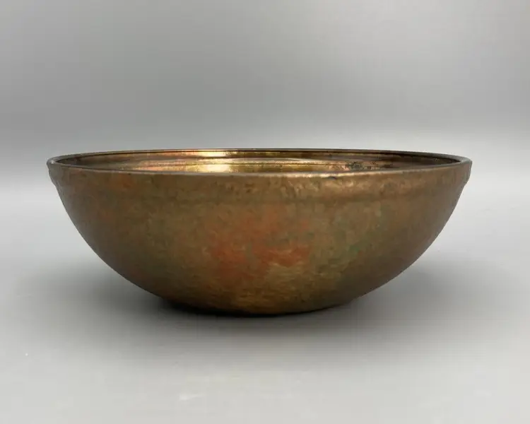 Sand & Water 5 1/2" Glass Bowl - Black and Copper