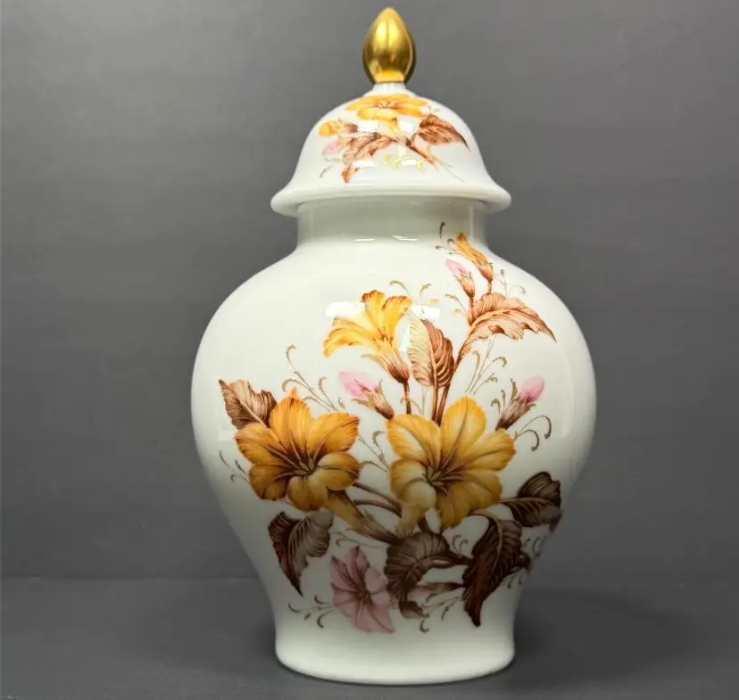 German Kaiser "Arlette" Porcelain Floral Urn 7"