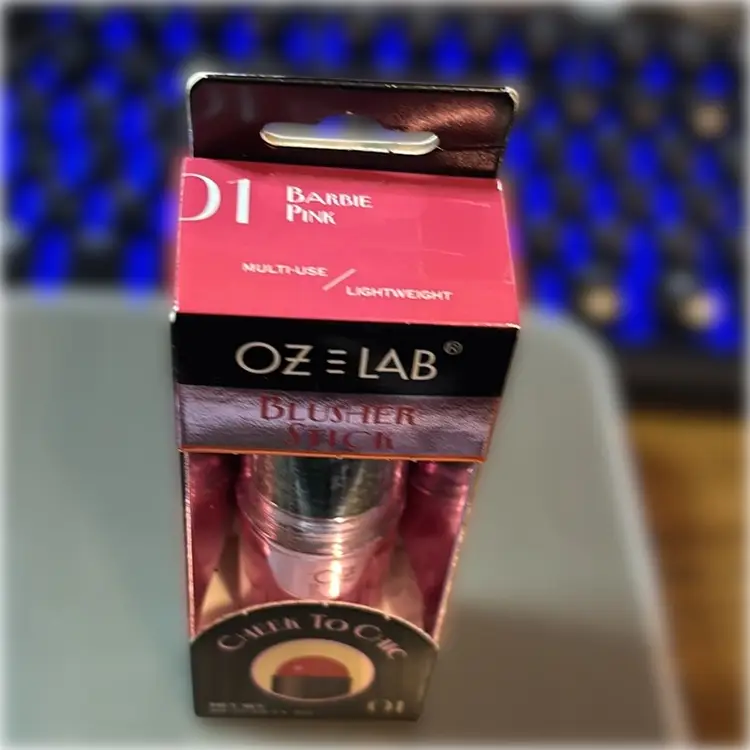 Oz Lab Barbie Pink Multi Use/Lightweight Blush Stick Cheek To Chic  01.              0.28 Fluid Ounces