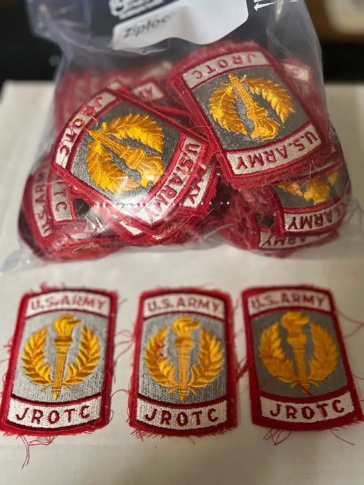 US Army JROTC Patch Junior Reserve Officers Training Corps Military Red Lot 107