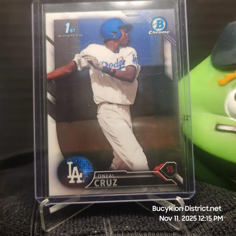 2016 Bowman Chrome - Oneal Oneil Cruz Los Angles Dodgers