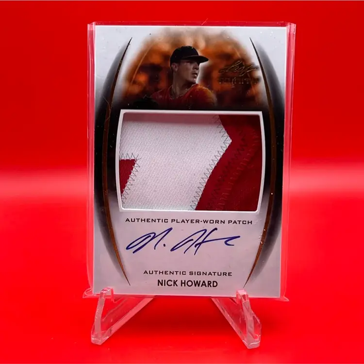 Nick Howard 2014 Leaf Trinity Patch Auto Cincinnati Reds