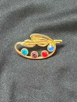 Vintage 80’s Artist Palette Paint Brush by Avon