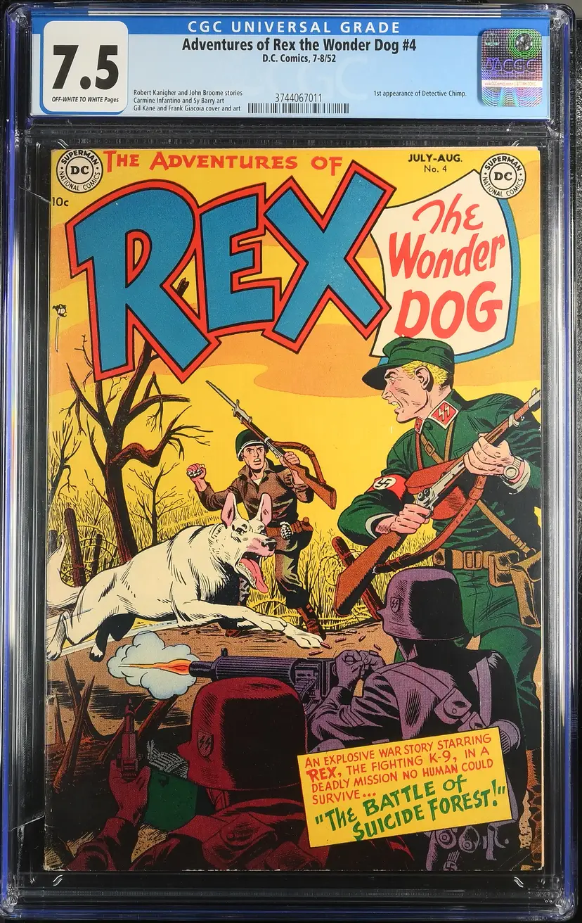 Adventures of Rex the Wonder Dog #4 CGC 7.5 KEY!