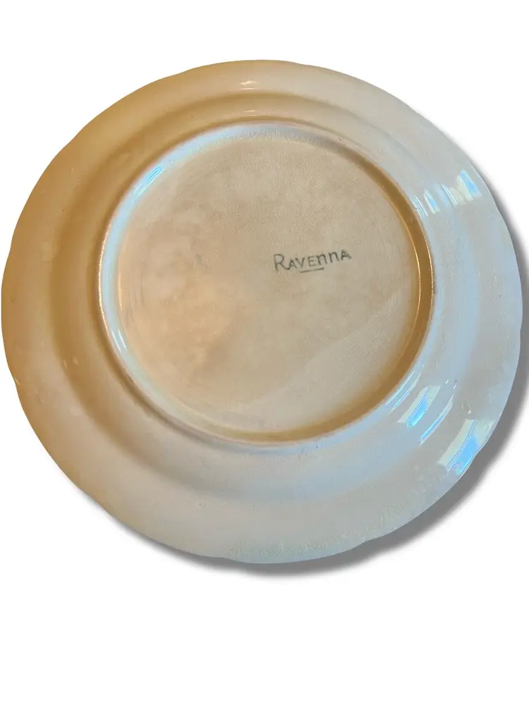 Vintage Plate With Transfer
