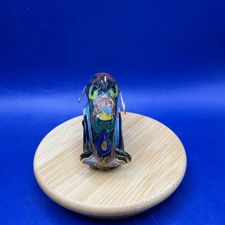Lenox Treasury Of Dolphins Cloisonné Metal Figurine Trinket Box