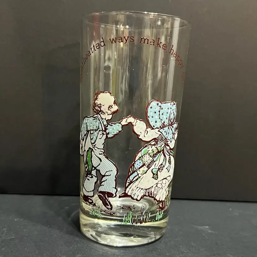 1978 American Greetings Holly Hobby Tumbler ~5.5” x 2.75” diameter