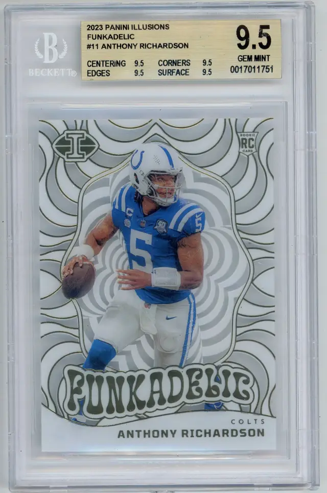 2023 Panini Illusions ANTHONY RICHARDSON RC Rookie Funkadelic #11 COLTS BGS 9.5 GEM MINT