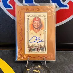 2025 Topps Allen & Ginter Alec Burleson Mini Framed Auto St. Louis Cardinals