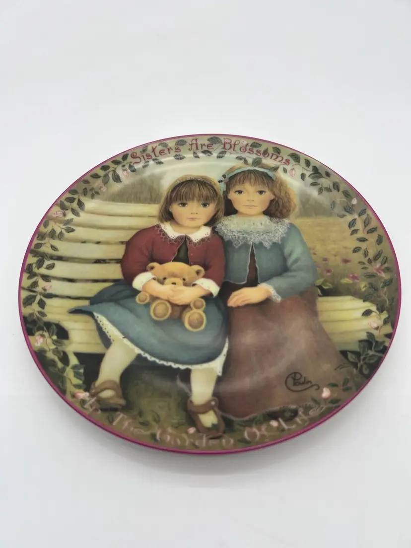 Vintage 1995 Sisters Are Blossoms Collector Plate By The Bradford Exchange