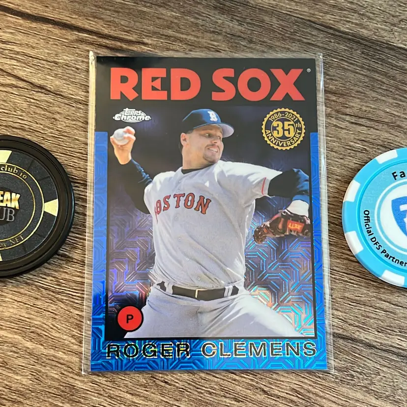 Roger Clemens
2021 Topps Silver Pack 
Blue Refractor /150 
Boston Red Sox